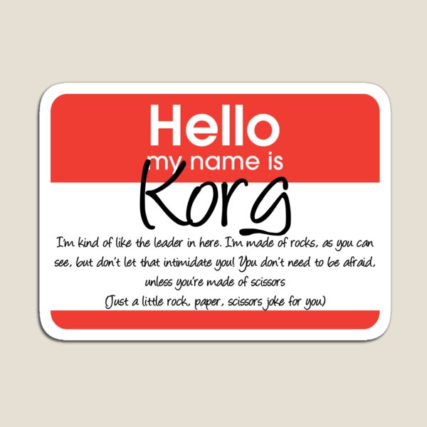 Hola mi nombre es korg Imán