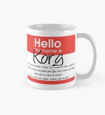 Hello My Name Is Korg Classic Mug