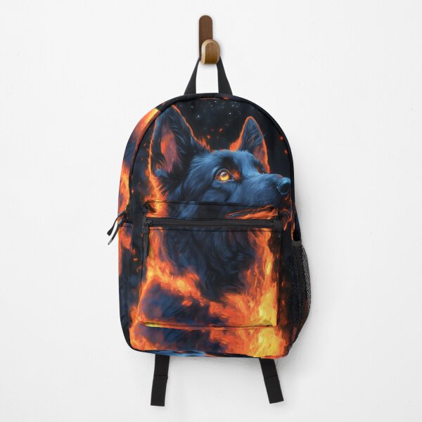 Item preview, Portrait Animal German Shepherd Dog Radiates Fiery Nocturnal Protective Spirit designed and sold by juniorcastros.