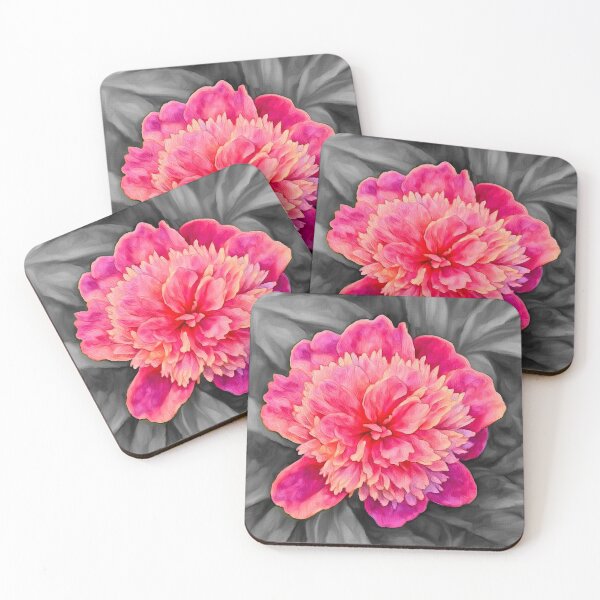Item preview, The First Peony on B&W 6 designed and sold by BloomingbySJ.