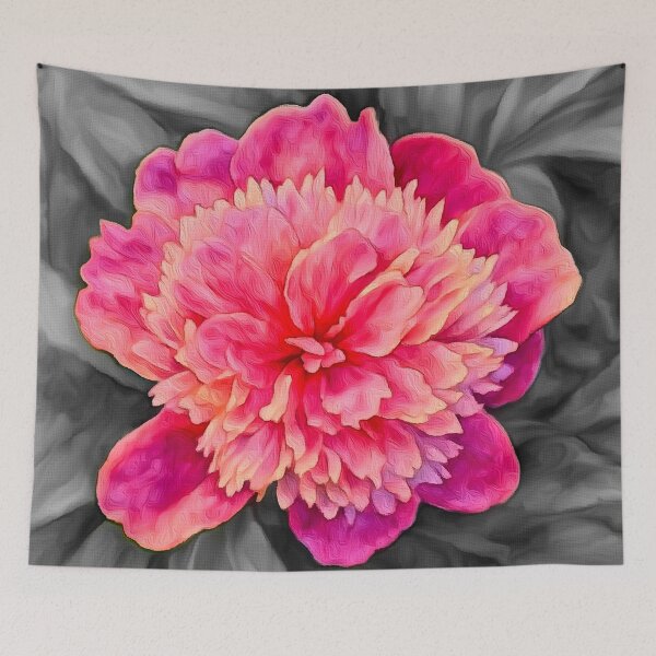 Item preview, The First Peony on B&W 6 designed and sold by BloomingbySJ.