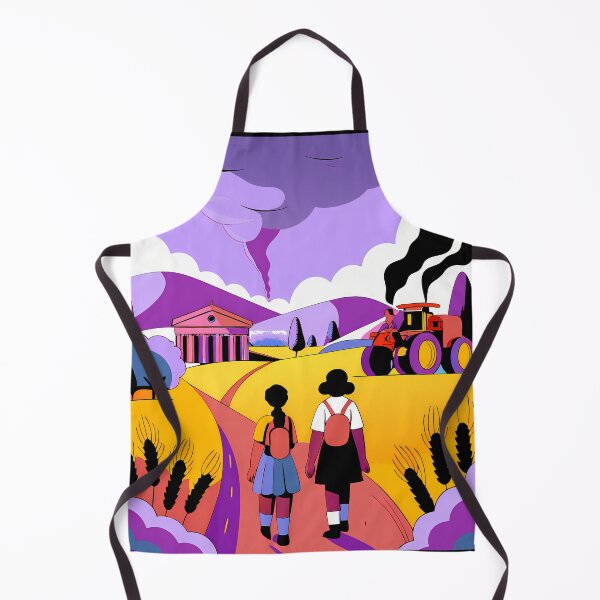 Item preview, Journey to School in Countryside designed and sold by ART ATTACK ZONE.