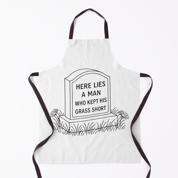 Item preview, Here Lies a Man Who Kept His Grass Short designed and sold by arkantero.