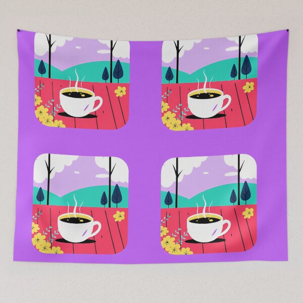 Item preview, Peaceful Coffee in Nature designed and sold by ART ATTACK ZONE.