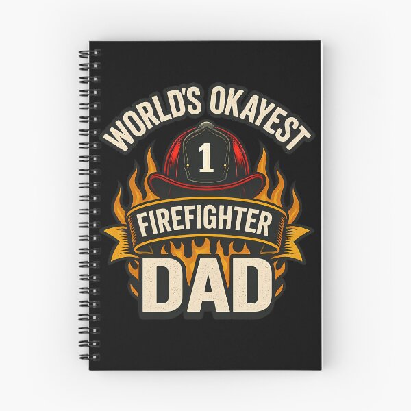 Item preview, World’s Okayest Firefighter Dad Funny Helmet Design designed and sold by My Cool Store.