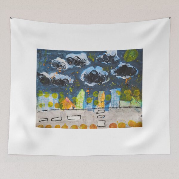 Item preview, Cityscape Under Stormy Skies designed and sold by SnowySky.