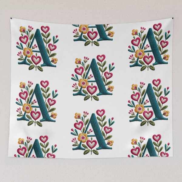 Item preview, Monogram Botanical A designed and sold by Interrupt Art.