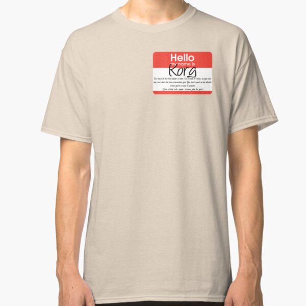 Hello My Name Is Korg Classic T-Shirt