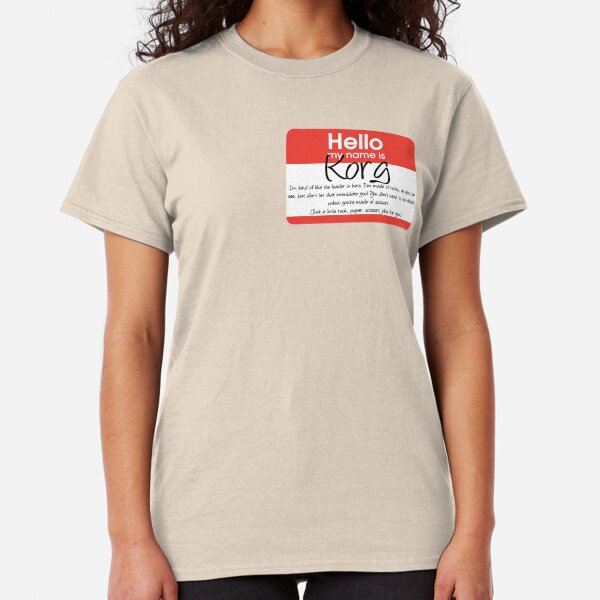 Hello My Name Is Korg Classic T-Shirt