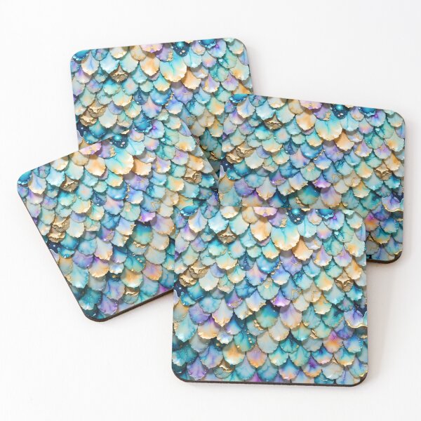 Item preview, Iridescent Ocean Scales designed and sold by TheNewPixel.
