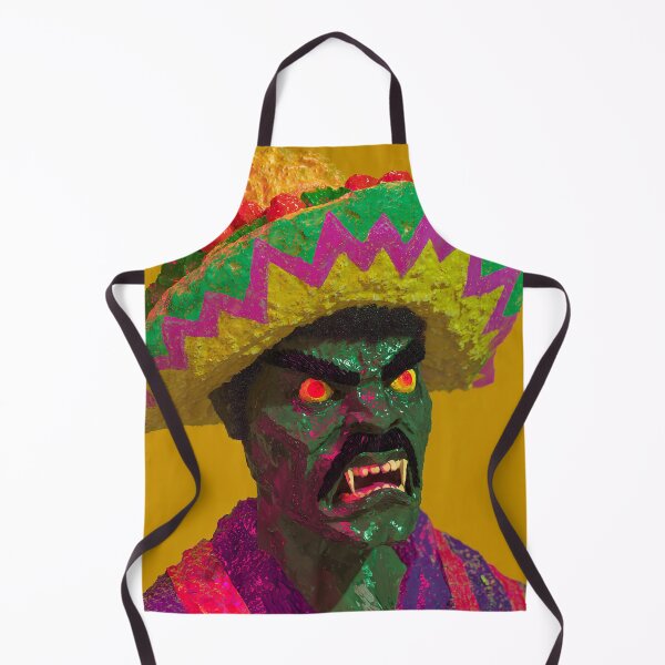 Item preview, Demonic Taco Warrior in Sombrero designed and sold by bubblegoth.