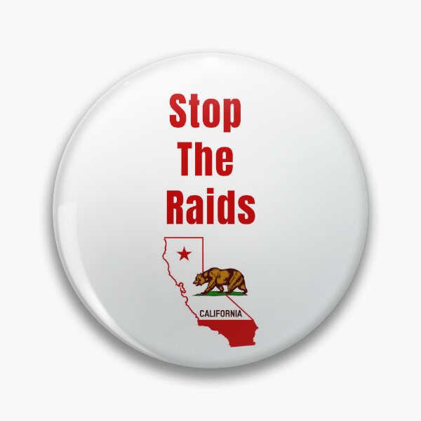 Item preview, Stop The Raids California designed and sold by KATKattalestv.