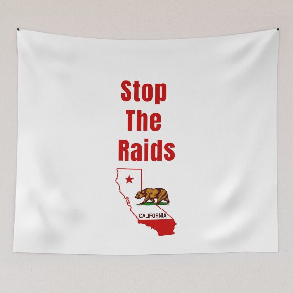 Item preview, Stop The Raids California designed and sold by KATKattalestv.