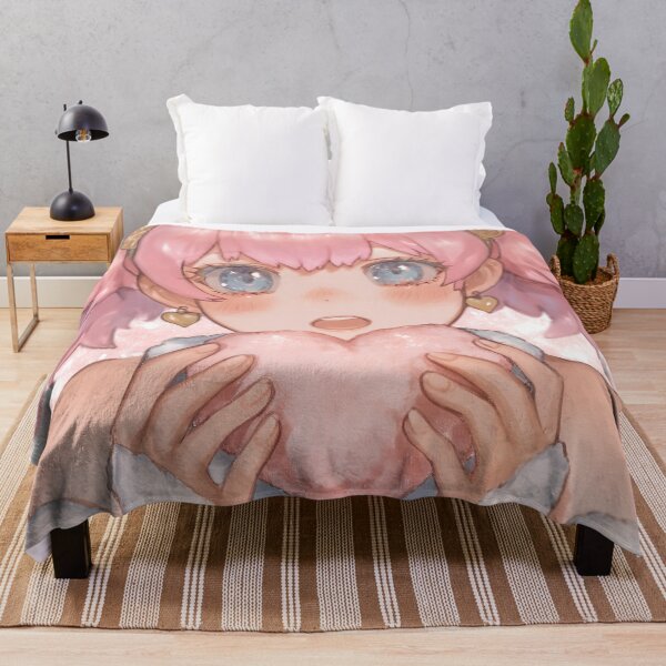 Item preview, Blushing Anime Girl with Heart Treat designed and sold by bubblegoth.
