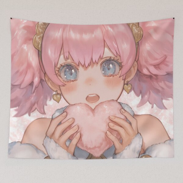 Item preview, Blushing Anime Girl with Heart Treat designed and sold by bubblegoth.