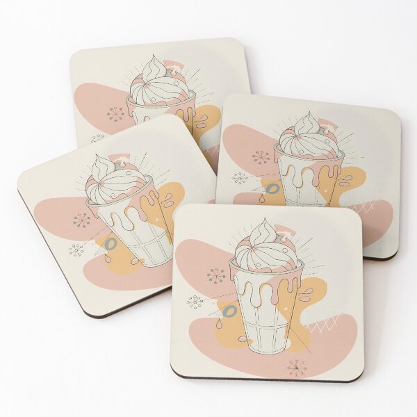 Item preview, Retro Milkshake in Dreamy Pastel Hues designed and sold by ART ATTACK ZONE.