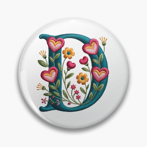 Item preview, Monogram Botanical D designed and sold by Interrupt Art.