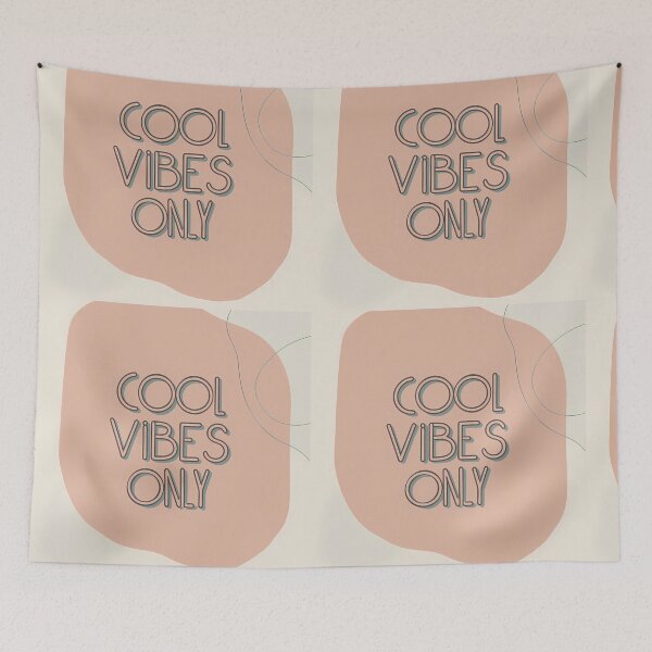Item preview, Cool Vibes Only in Soft Pastel Palette designed and sold by ART ATTACK ZONE.