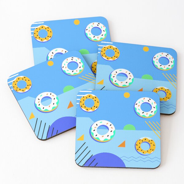 Item preview, Donuts Floating in an Abstract Universe designed and sold by ART ATTACK ZONE.
