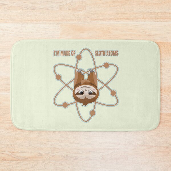 Item preview, Sloth atoms lazy scientist designed and sold by piedaydesigns.