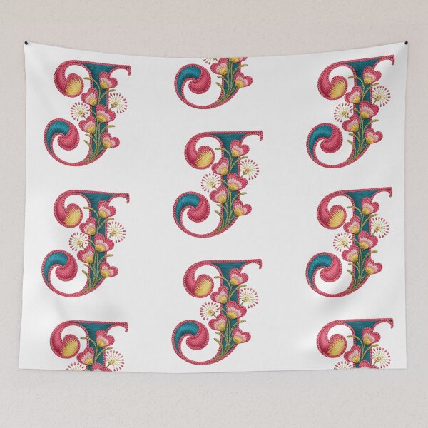 Item preview, Monogram Botanical J designed and sold by Interrupt Art.