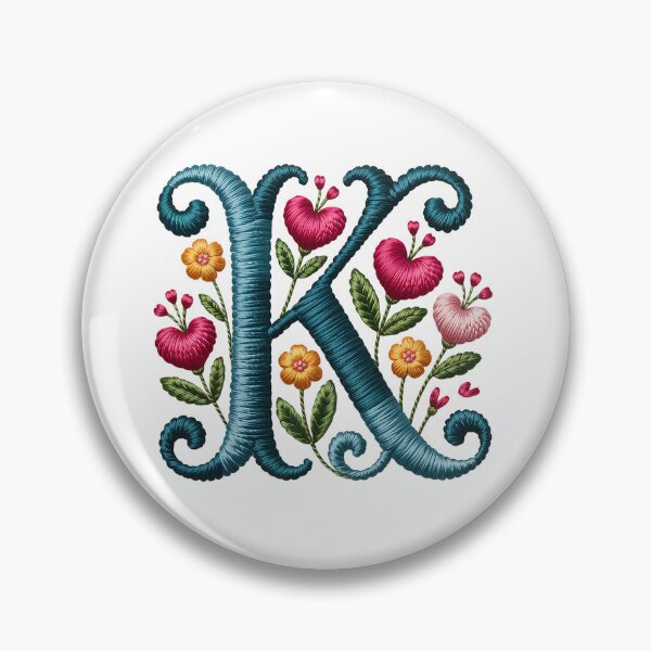 Item preview, Monogram Botanical K designed and sold by Interrupt Art.