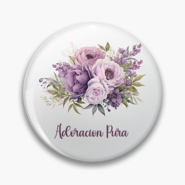 Item preview, Adoración Pura Convención 2025 | JW Diseño Floral en Español | Rosas Púrpuras Acuarela designed and sold by Kishaprints.