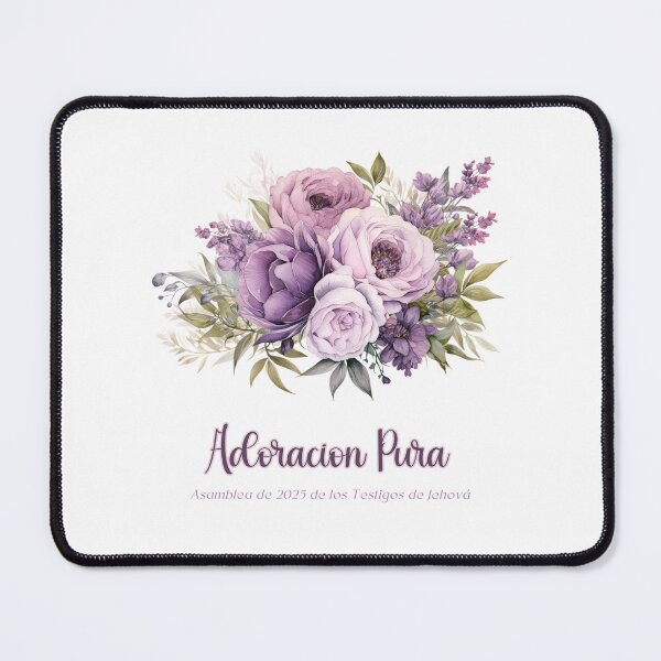 Item preview, Adoración Pura Convención 2025 | JW Diseño Floral en Español | Rosas Púrpuras Acuarela designed and sold by Kishaprints.