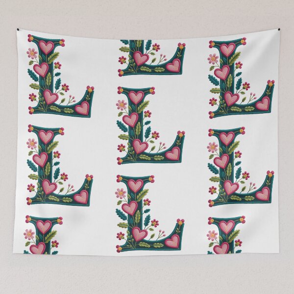 Item preview, Monogram Botanical L designed and sold by Interrupt Art.