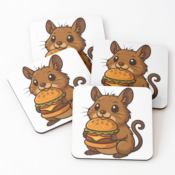 Item preview, Degu Eating Hamburger designed and sold by k3rstman1.