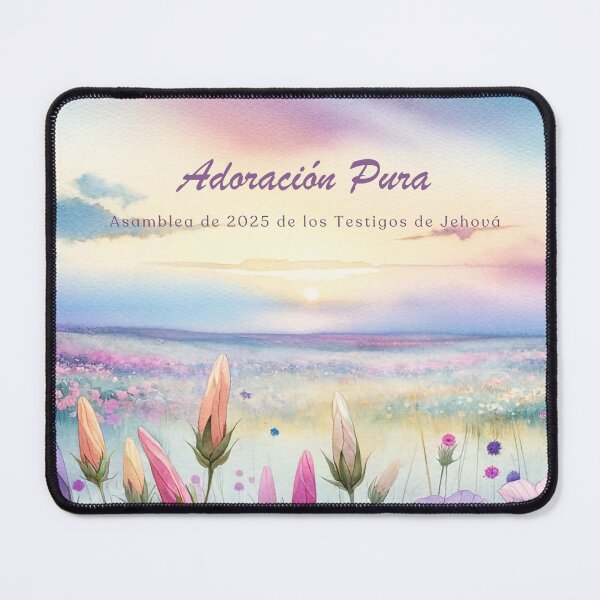 Item preview, Adoración Pura 2025 | Convención JW Español | Paisaje de Flores al Amanecer designed and sold by Kishaprints.