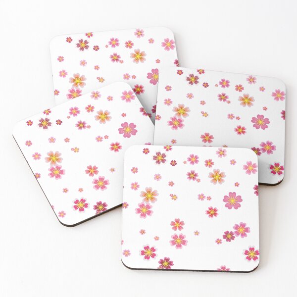 Item preview, Seamless pink cherry blossom flowers  designed and sold by Denya4Design.