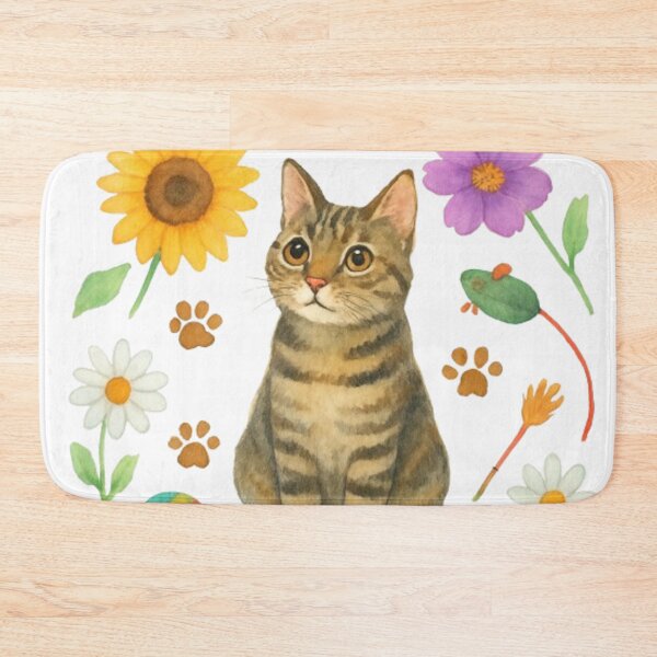 Item preview, Cute brown tabby cat designed and sold by mayhaku.