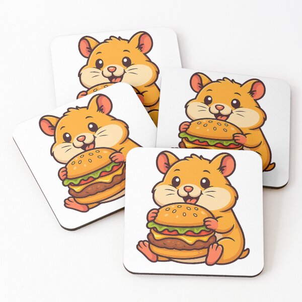 Item preview, Hamster Eating Hamburger designed and sold by k3rstman1.