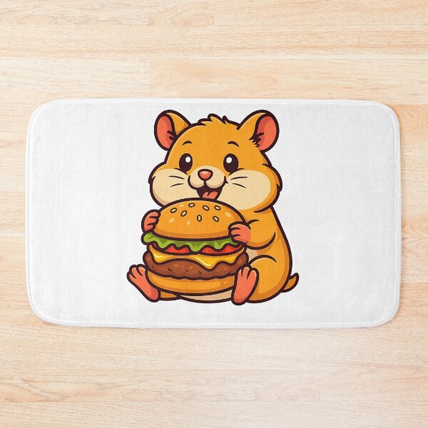 Item preview, Hamster Eating Hamburger designed and sold by k3rstman1.