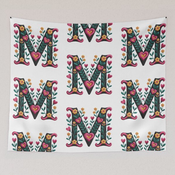 Item preview, Monogram Botanical M designed and sold by Interrupt Art.