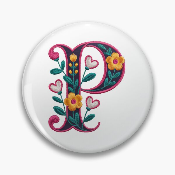 Item preview, Monogram Botanical P designed and sold by Interrupt Art.