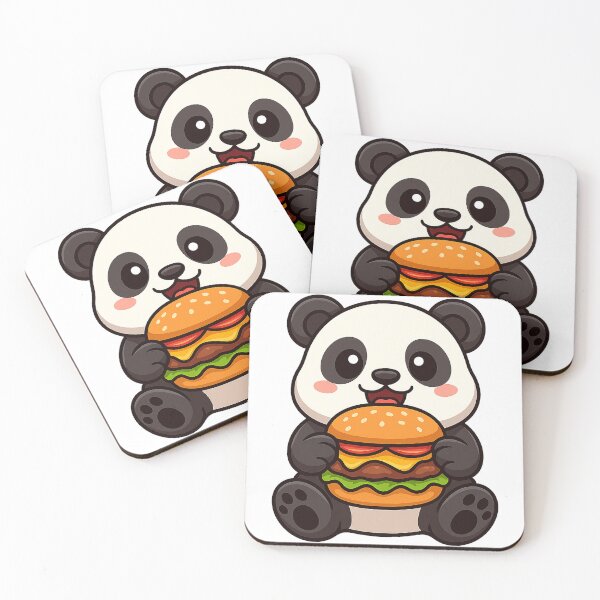 Item preview, Panda Eating Hamburger designed and sold by k3rstman1.