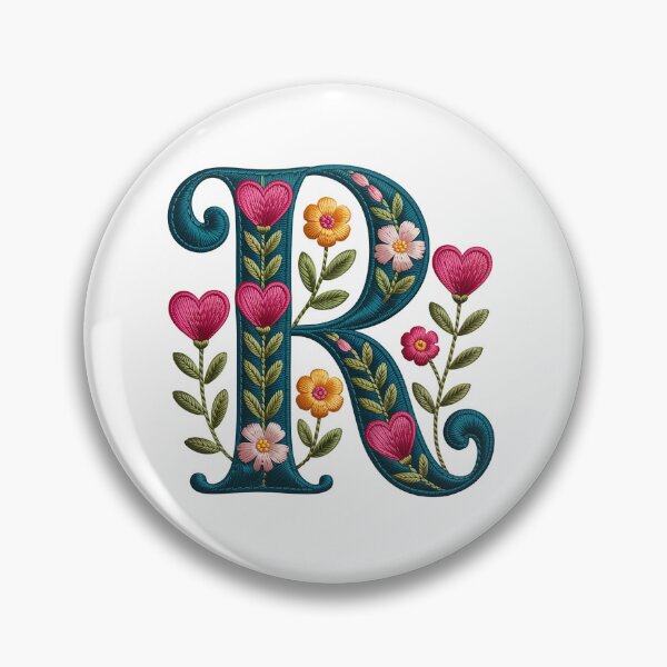 Item preview, Monogram Botanical R designed and sold by Interrupt Art.