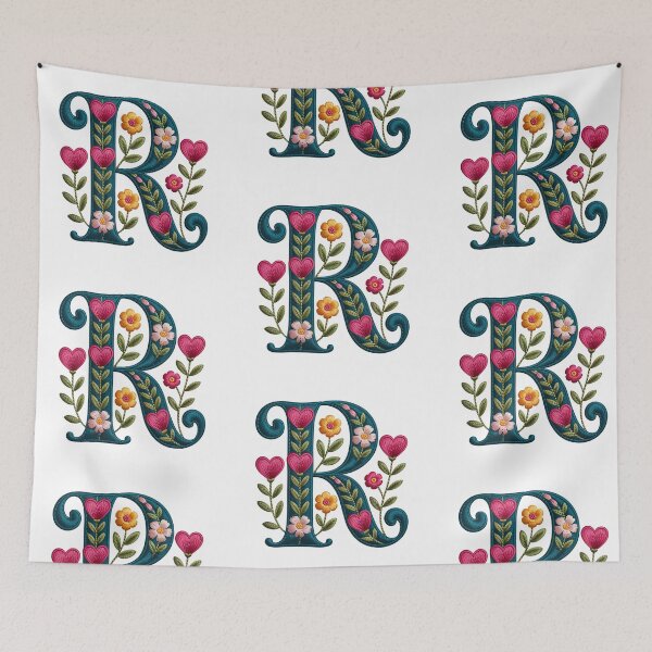 Item preview, Monogram Botanical R designed and sold by Interrupt Art.