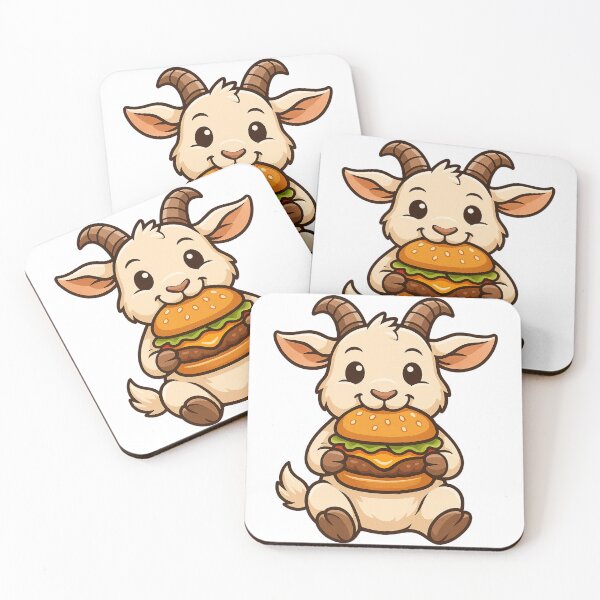 Item preview, Goat Eating Hamburger designed and sold by k3rstman1.