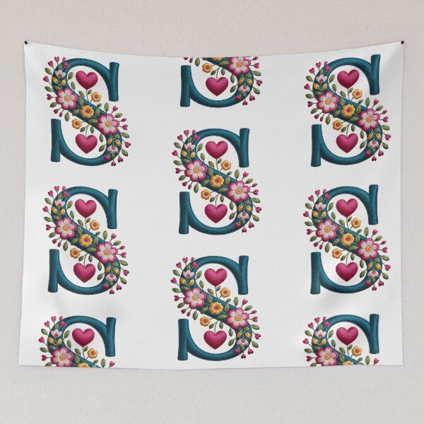 Item preview, Monogram Botanical S designed and sold by Interrupt Art.