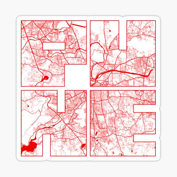 Item preview, Pune City Map of Maharashtra, India - Oriental designed and sold by deMAP.