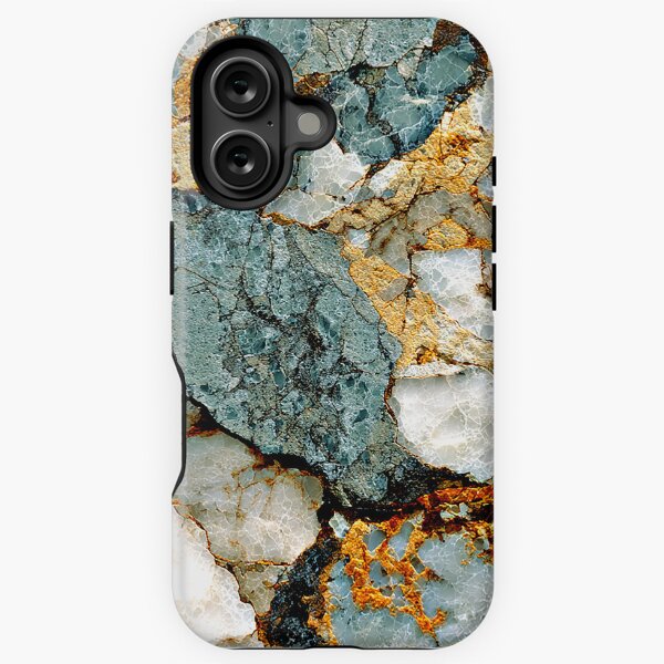 Item preview, Faux Marble Smoky Aqua And Cream Textured Abstract  designed and sold by DEC02.