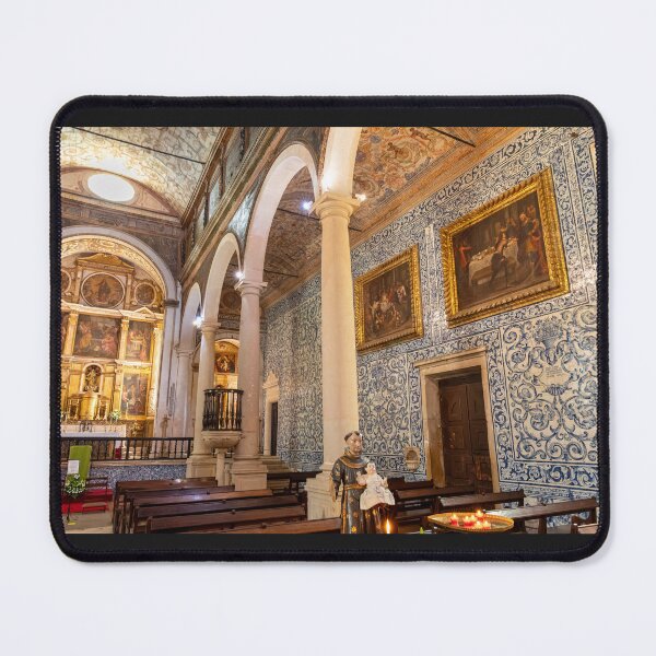 Item preview, Inside Church of Santa Maria in Óbidos Castle Village Portugal designed and sold by PsychoAlien.com.