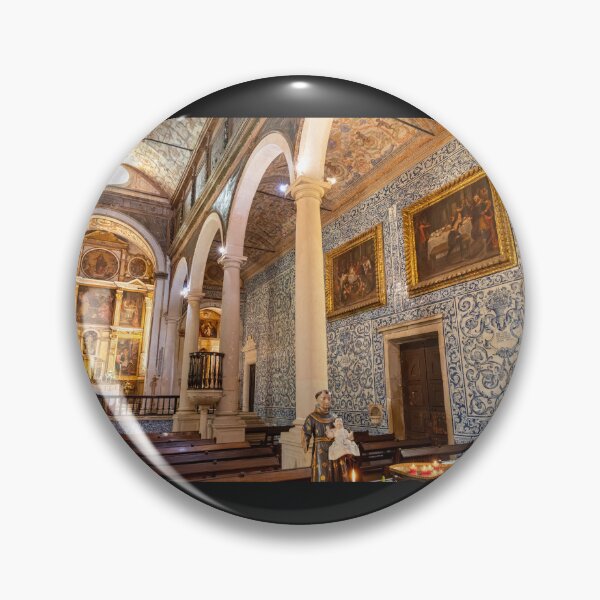 Item preview, Inside Church of Santa Maria in Óbidos Castle Village Portugal designed and sold by PsychoAlien.com.