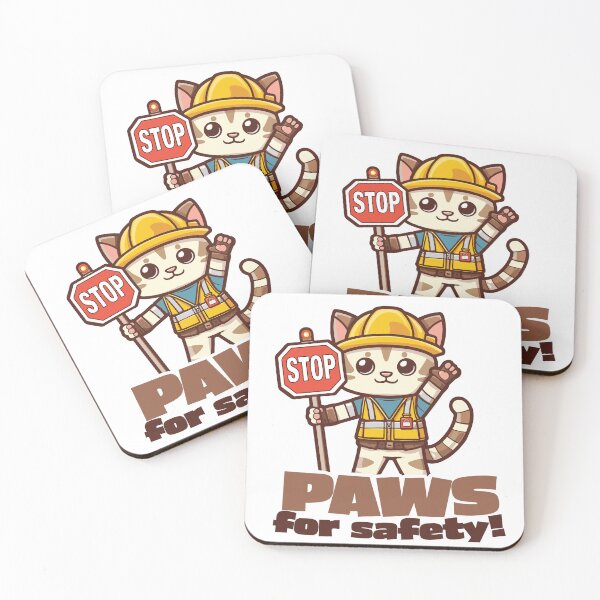 Item preview, Paws for Safety designed and sold by SquishyKitkat.