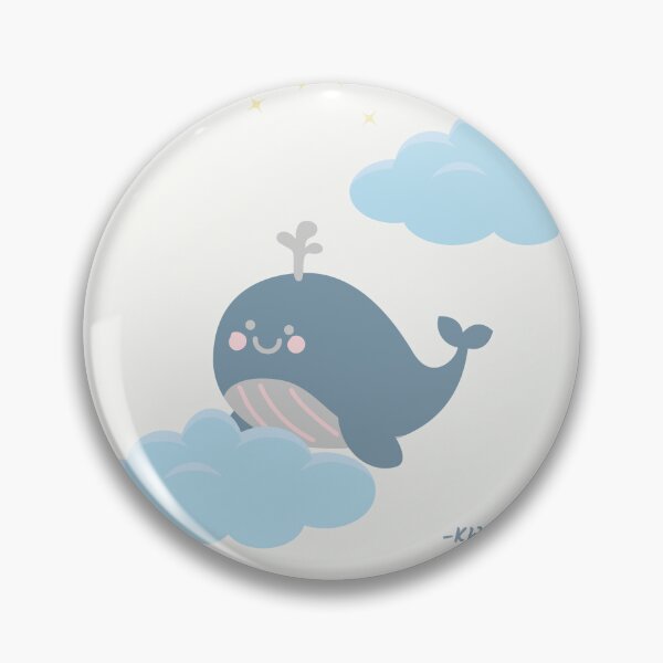 Item preview, 	floating whale in the sky - dreamy peaceful art designed and sold by KWkindwaves.