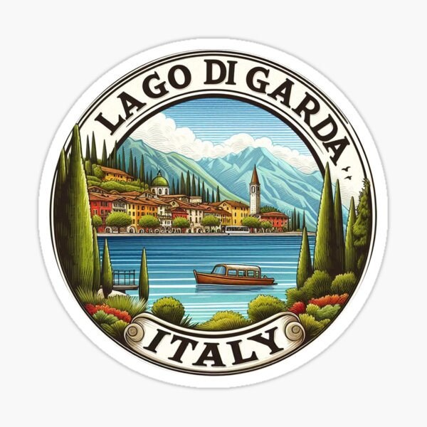 Item preview, Lake Garda Italy Travel Art designed and sold by clintang.