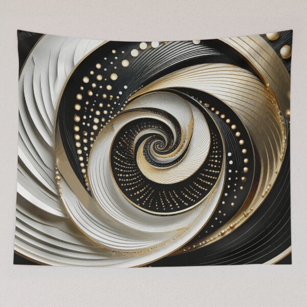 Item preview, Colorful Abstract Fibonacci Art 138 designed and sold by Vicky Brago-Mitchell®.